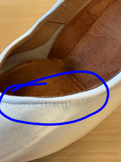 ICS Vista - White Satin - Size 4 - Narrow