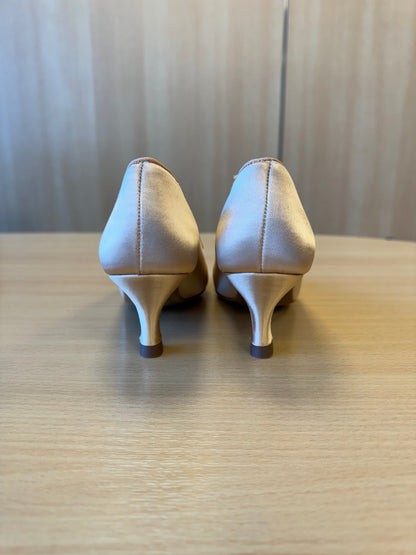ICS Round Toe - Peach Satin (Size 3.5)