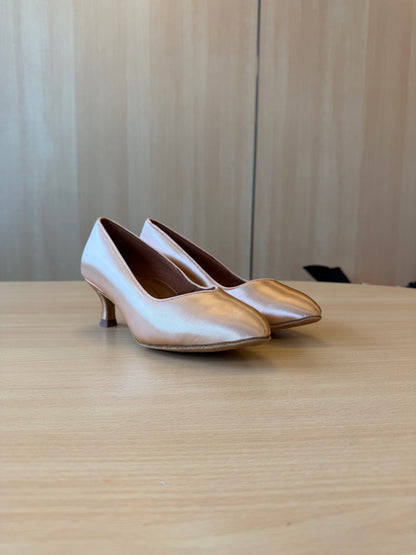 ICS Vista - Peach Satin - Size 5 - X Wide
