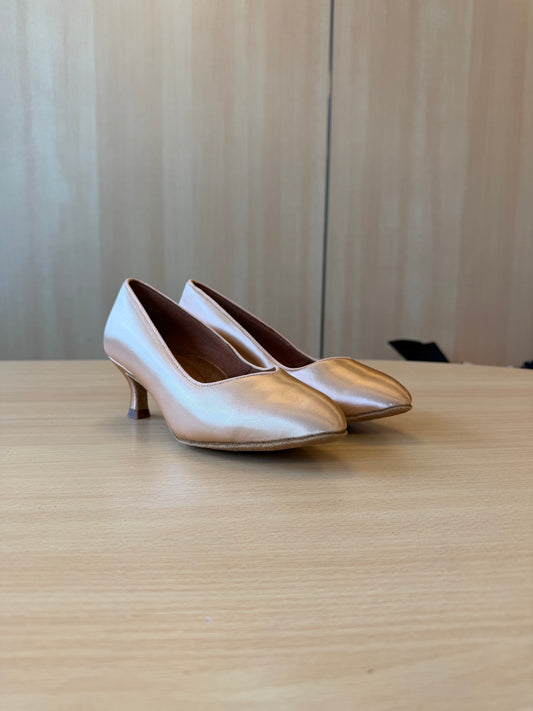 ICS Vista - Peach Satin - Size 5 - X Wide