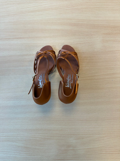 Bela - Tan Satin - Size 5.5 - Regular