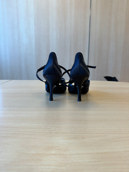 Mia - Black Satin - Size 5.5 - Regular