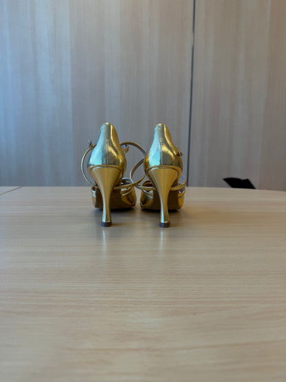 Mia - Gold NotCalf - Size 5.5 - Wide