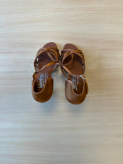 Neeve - Tan Satin - Size 5.5 - Narrow