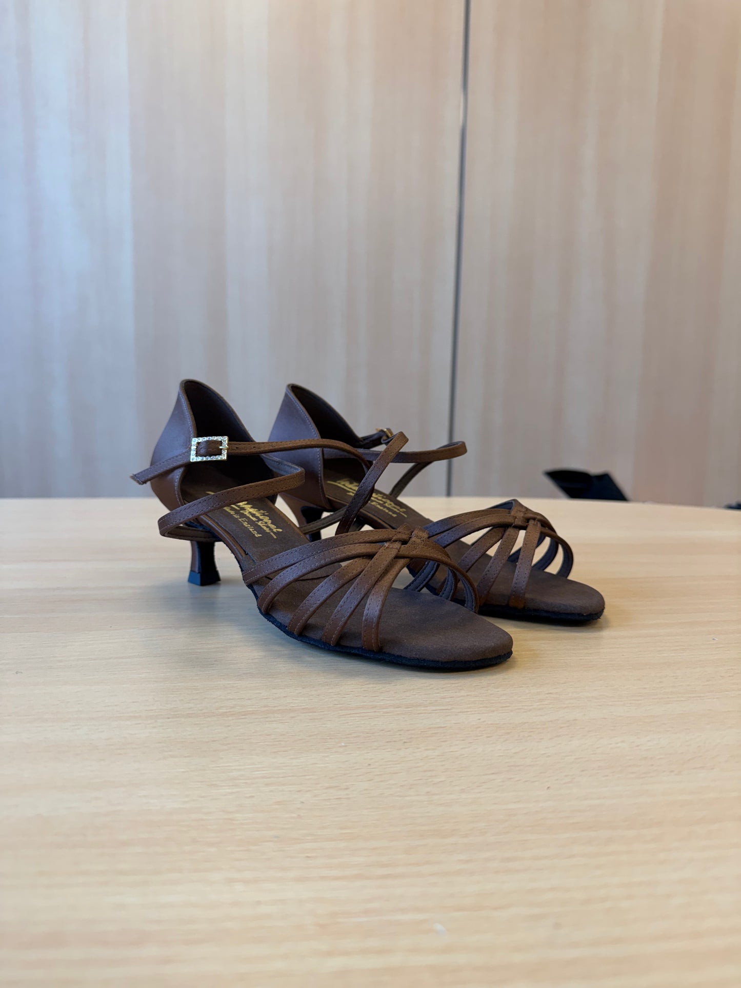 Flavia - Cocoa Satin - Size 6 - Wide