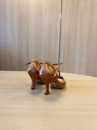 Lucia - Tan Satin (Size 2N)