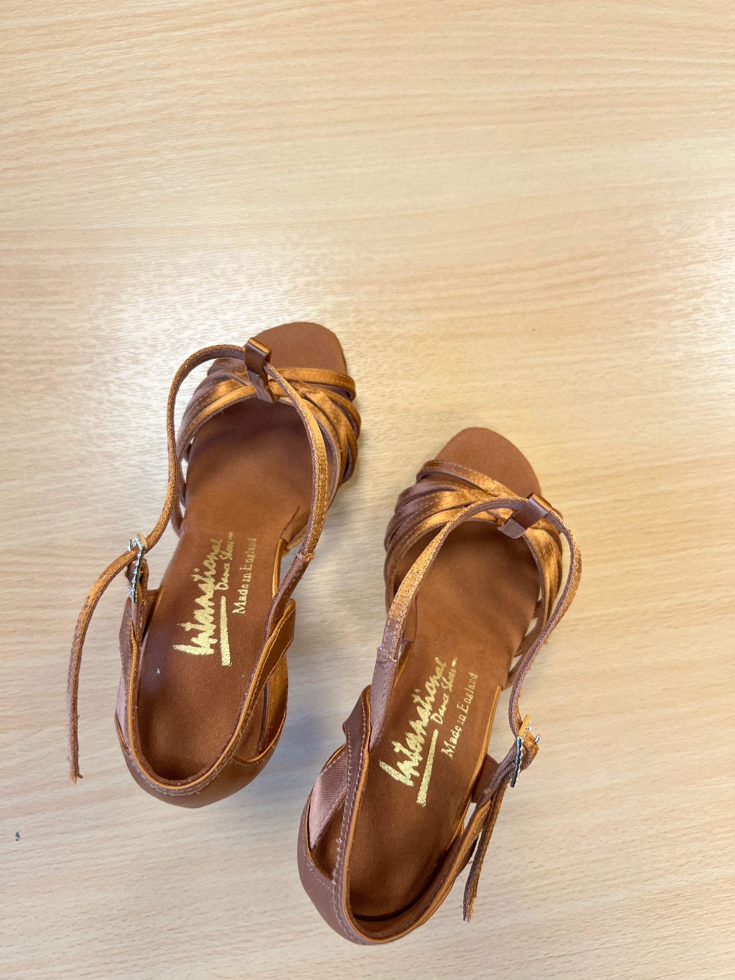 Lucia - Tan Satin (Size 2N)