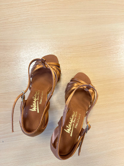 Lucia - Tan Satin (Size 2N)