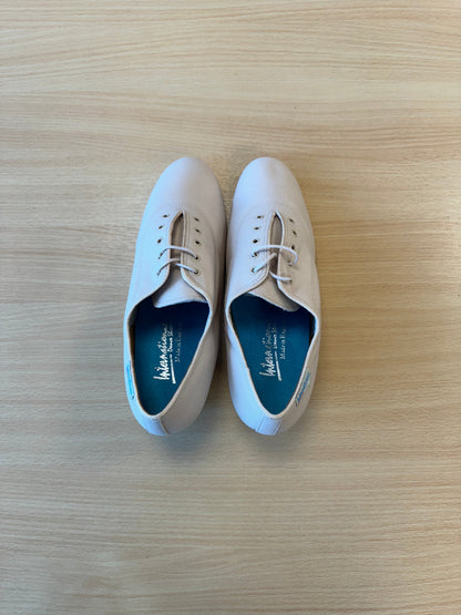Heather Split-Sole - Beige Lycra (Size 7.5)