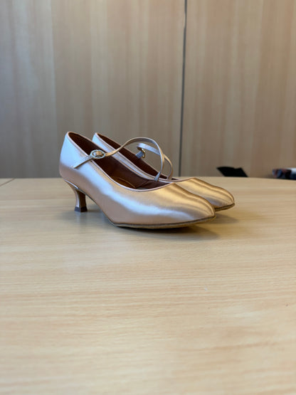 ICS RoundToe SingleStrap - Peach Satin - Size 6 - X Wide