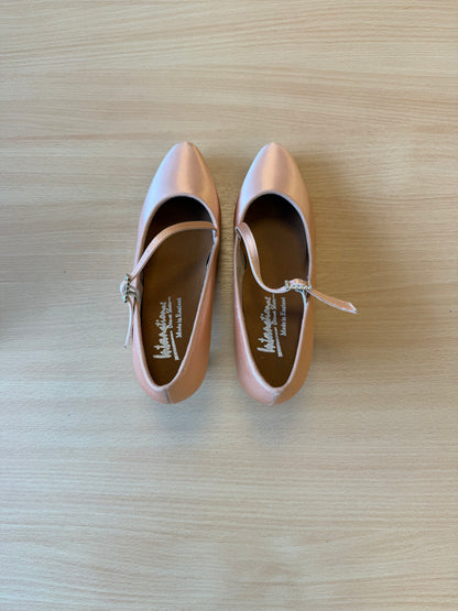 ICS RoundToe SingleStrap - Peach Satin - Size 5 - Regular
