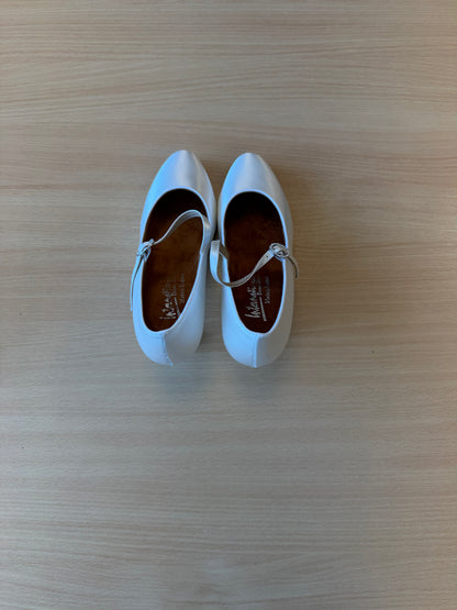 ICS Classic - White Satin - Size 5 - X Wide