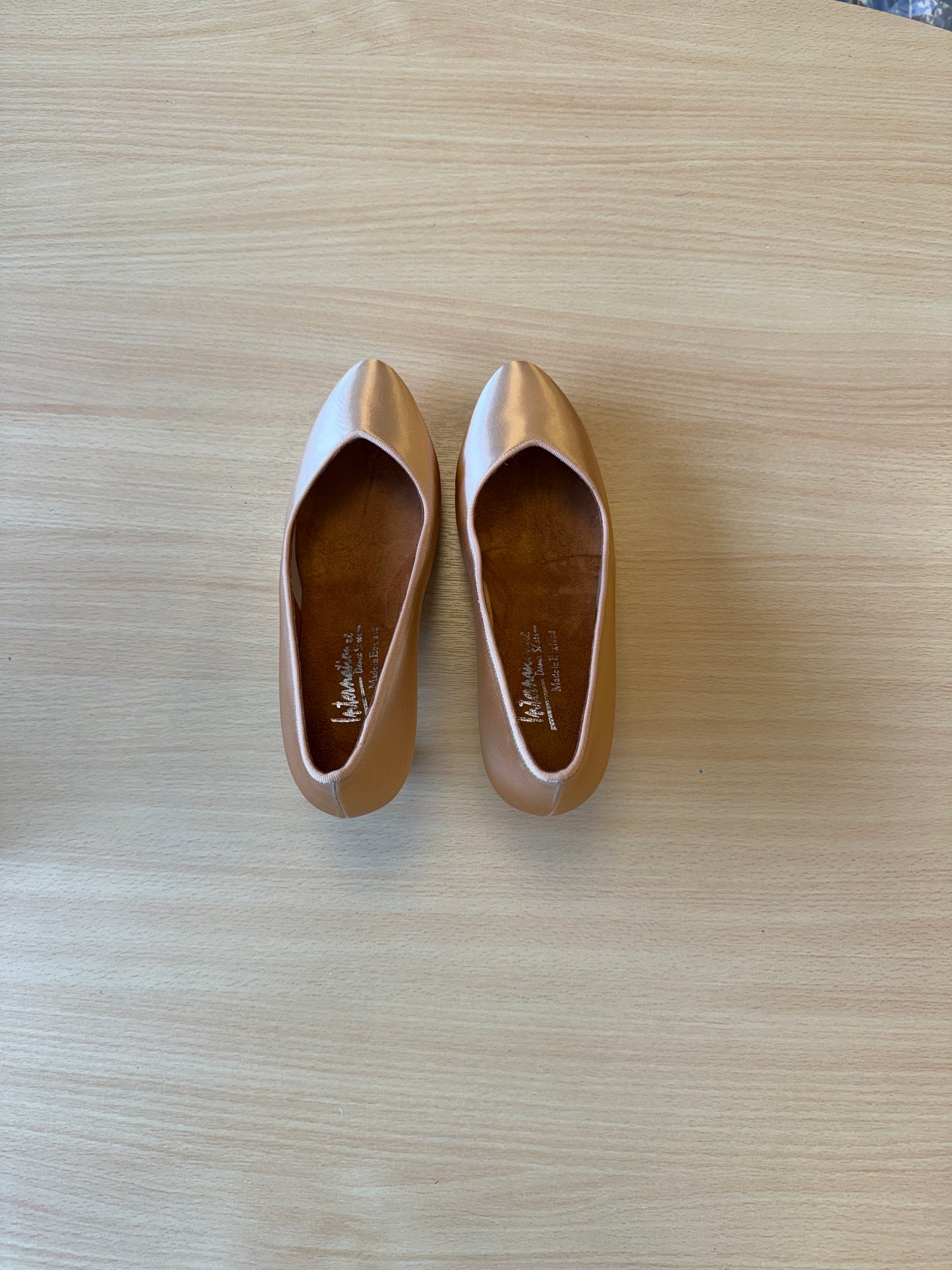 ICS Vista - Peach Satin - Size 5 - X Wide