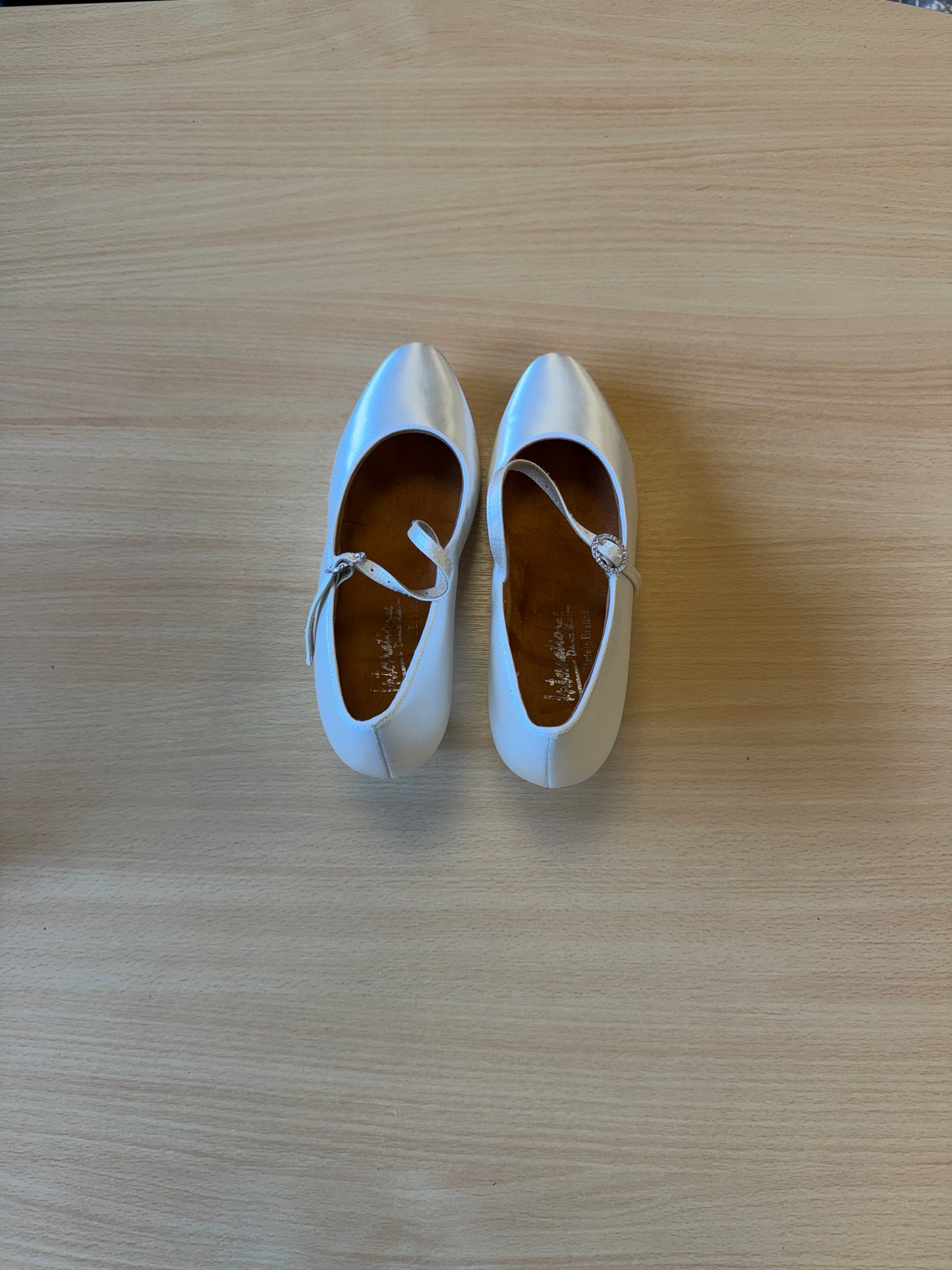 ICS Classic - White Satin - Size 5 - X Wide