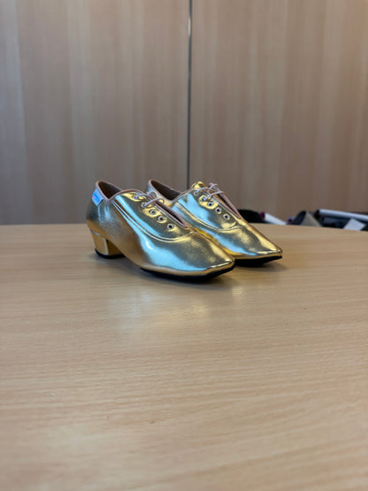 Heather Split-Sole - Gold NotCalf - Size 4.5 - Regular