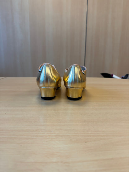 Heather Split-Sole - Gold NotCalf - Size 4.5 - Regular