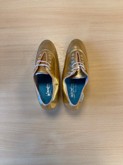 Heather Split-Sole - Gold NotCalf - Size 4.5 - Regular