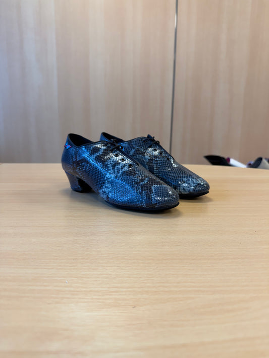 Heather Split-Sole - Blue Snake - Size 5 - Regular