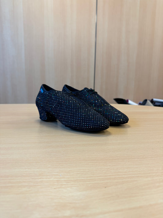 Heather Split-Sole - Black Silver Hologram - Size 5 - Regular (XG Soles)