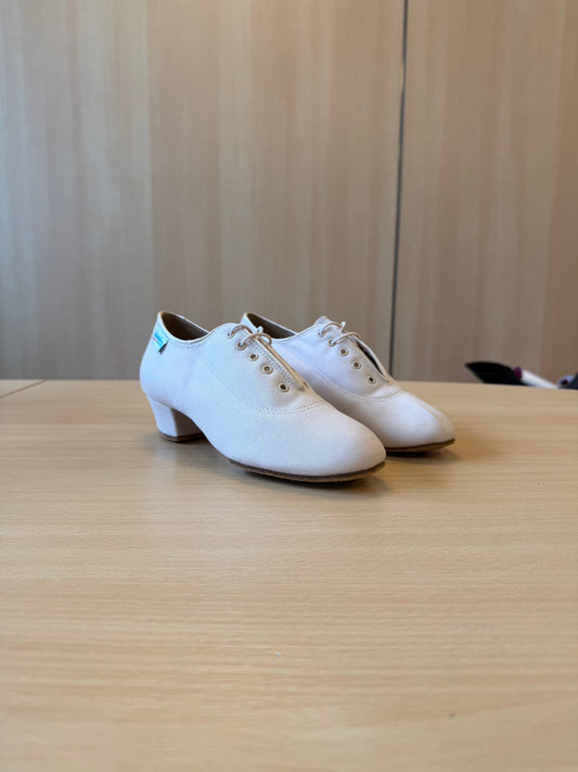 Heather Split-Sole - Beige Lycra - Size 4.5 - Regular