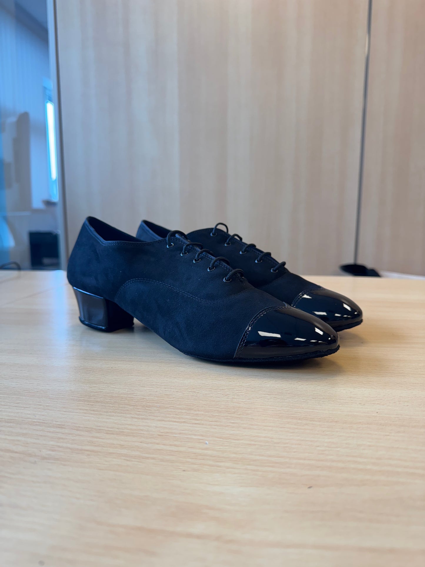 Rumba Duo - Black Nubuck/Black Patent - Size 10 - Regular