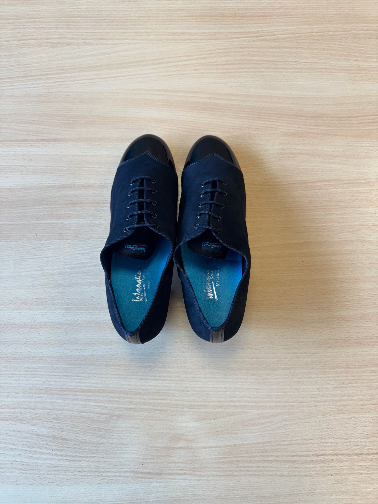 Rumba Duo - Black Nubuck/Black Patent - Size 10 - Regular