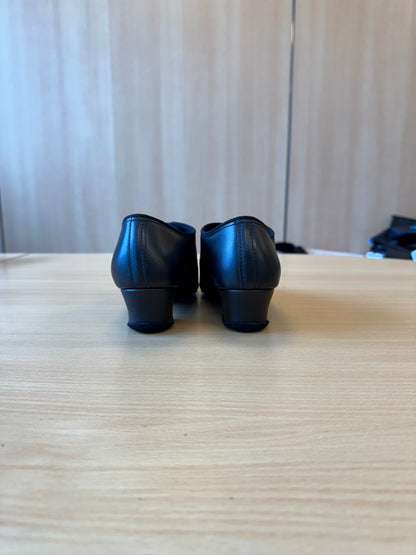 Spanish Tango Boys - Black Calf - Size 2.5 - Regular