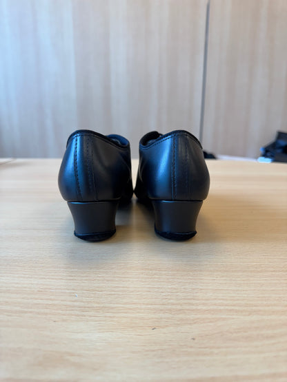 Spanish Tango Boys - Black Calf - Size 3 - Regular