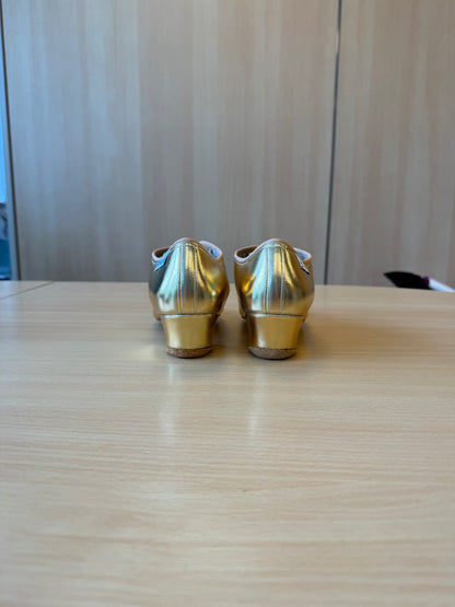 Heather Split-Sole - Gold NotCalf - Size 4 - Regular
