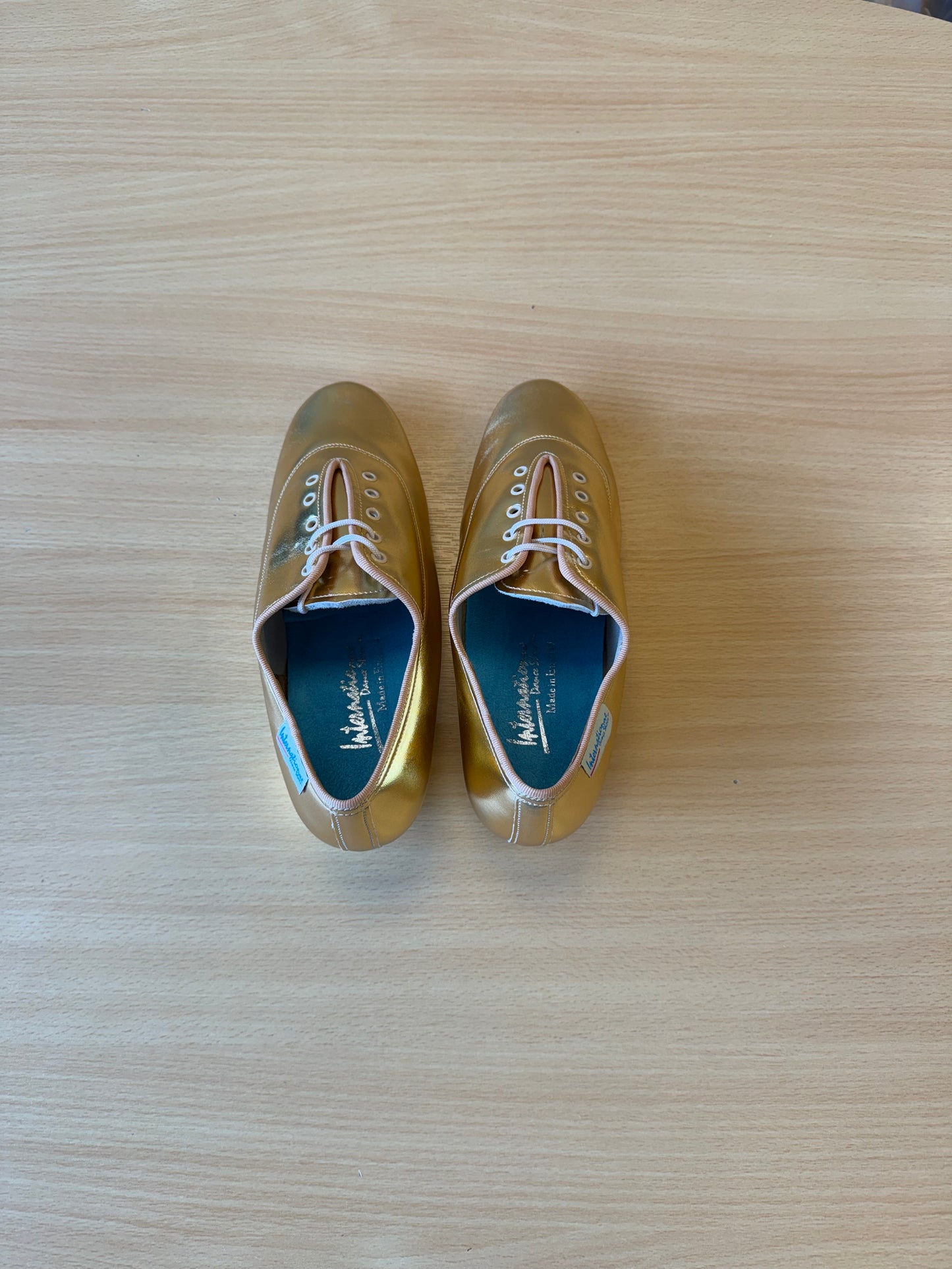Heather Split-Sole - Gold NotCalf - Size 4 - Regular