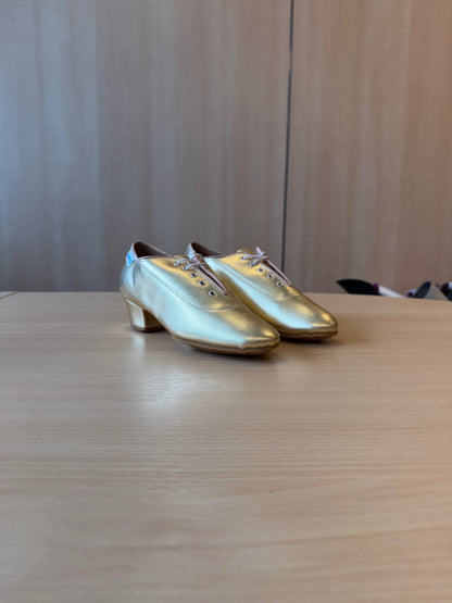 Heather Split-Sole - Gold NotCalf - Size 4 - Regular