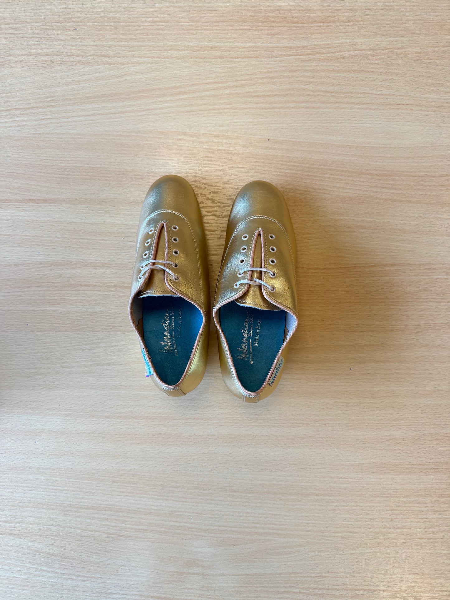 Heather Split-Sole - Gold NotCalf - Size 4 - Regular