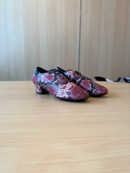 Heather Split-Sole - Pink Snake - Size 4.5 - Regular