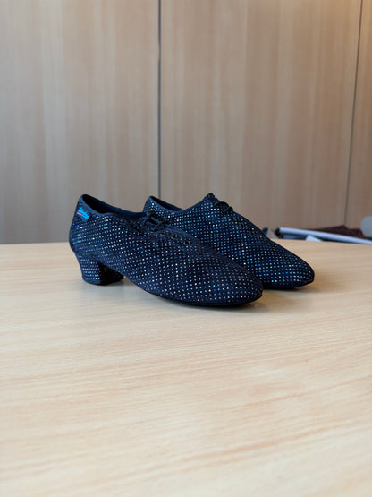 Heather Full-Sole - Black Silver Hologram - Size 7 - Wide