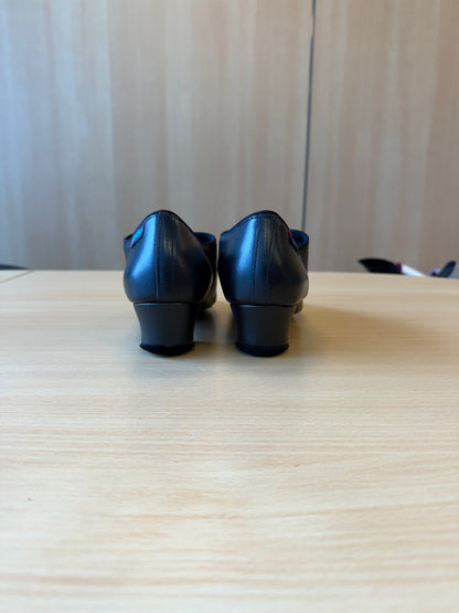 Heather Split-Sole - Black Calf - Size 6 - Regular