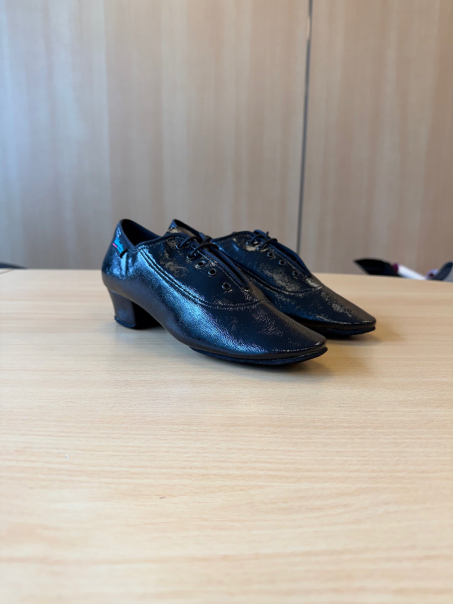 Heather Split-Sole - Black PVC - Size 5.5 - Regular