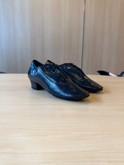 Heather Split-Sole - Black PVC - Size 5.5 - Regular