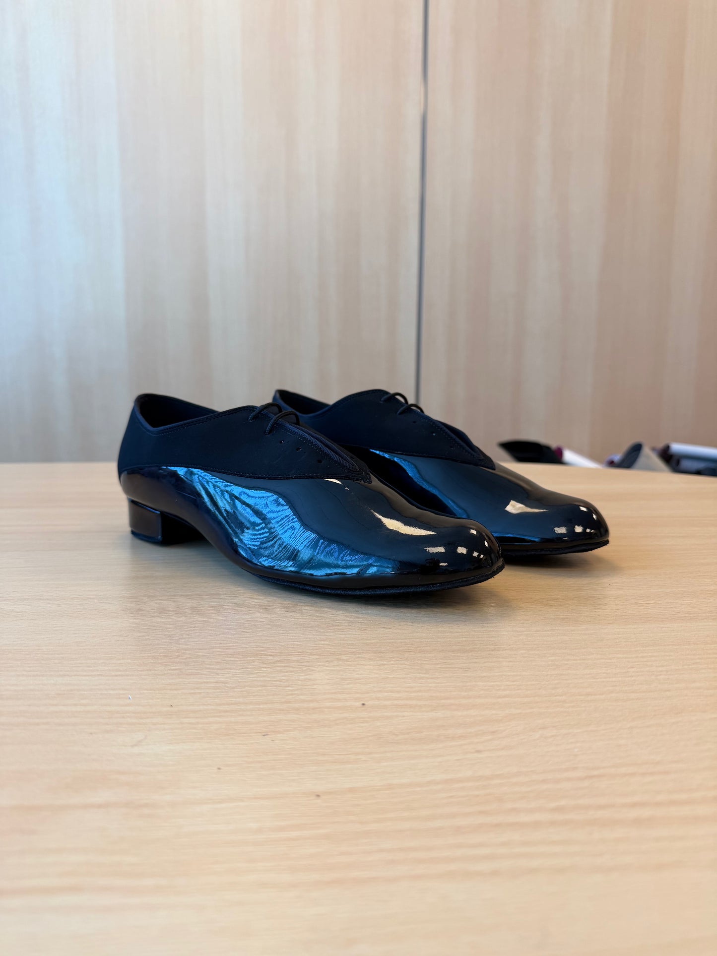 Classic Pino - Black Nubuck/Black Patent - Size 10 - Regular