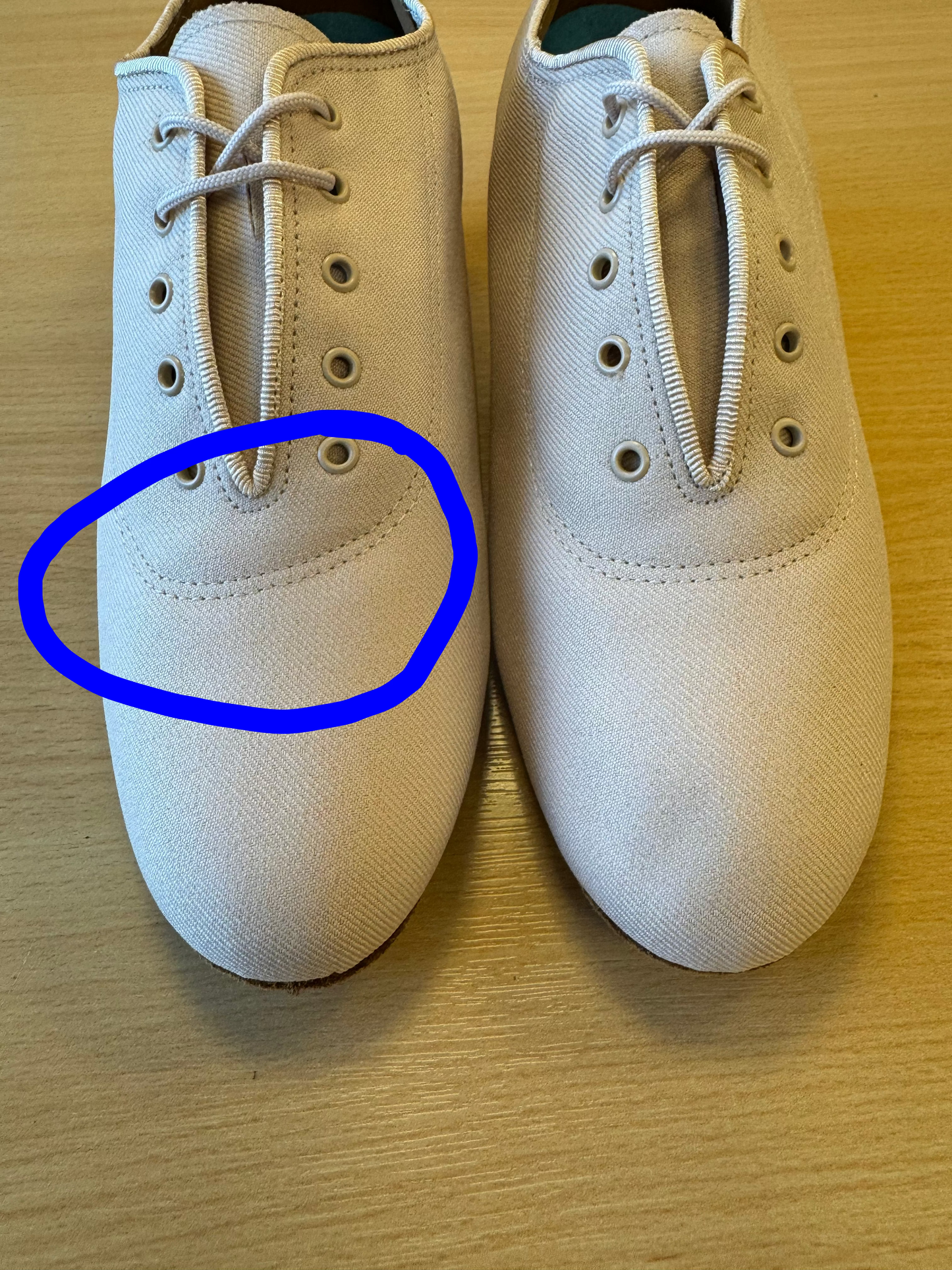 Heather Split-Sole - Beige Lycra - Size 7.5 - Regular