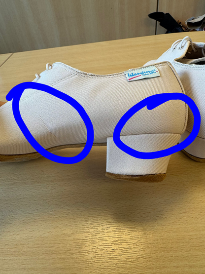 Heather Split-Sole - Beige Lycra - Size 7.5 - Regular