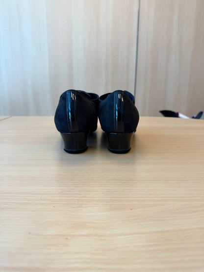 Rumba Duo - Black Nubuck/Black Patent - Size 10.5 - Regular