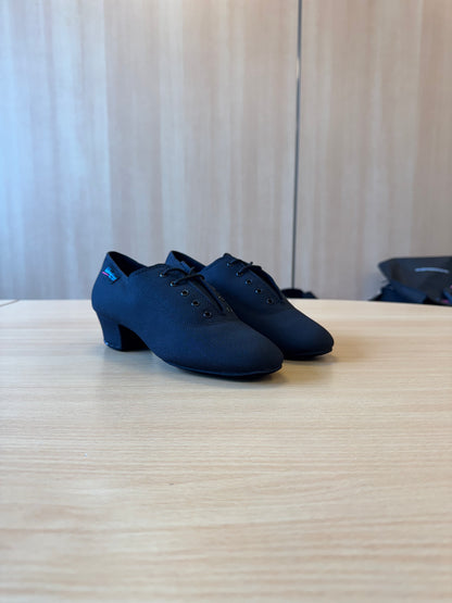 Heather Split-Sole - Black Lycra - Size 4 - X Wide