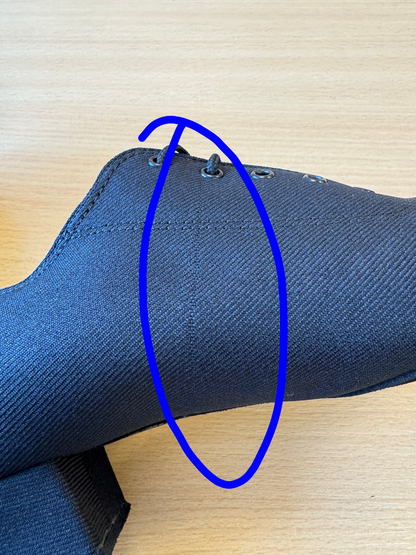 Heather Split-Sole - Black Lycra - Size 4 - X Wide