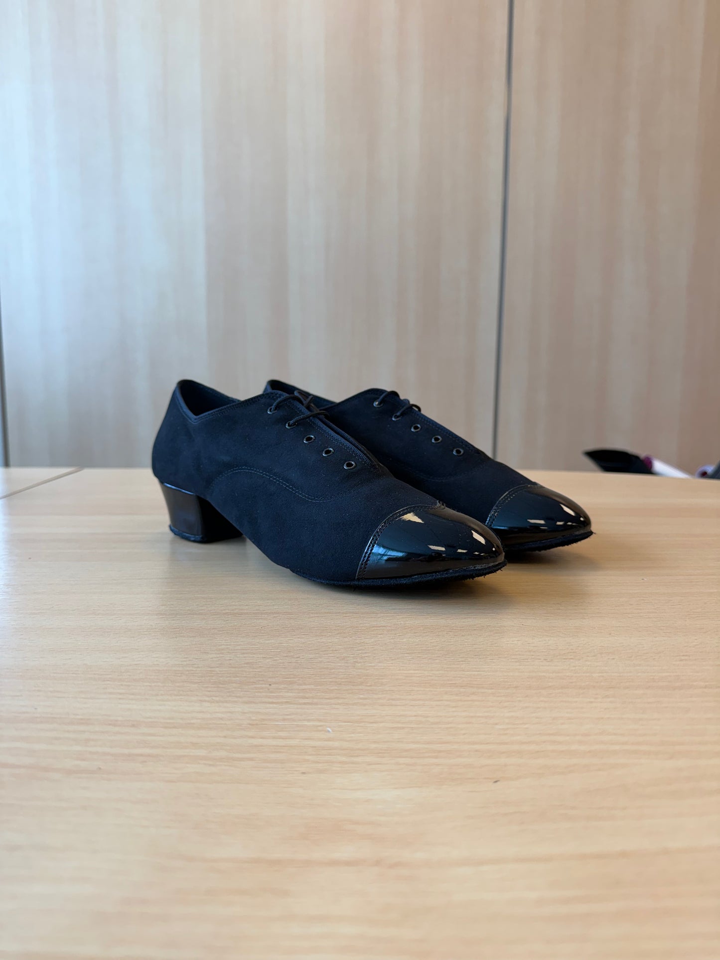 Rumba Duo - Black Nubuck/Black Patent - Size 9.5 - Regular