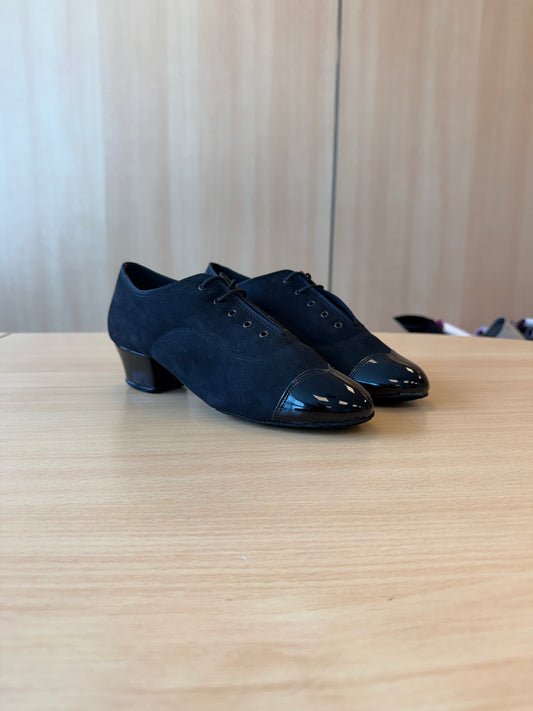 Rumba Duo - Black Nubuck/Black Patent - Size 7 - Regular
