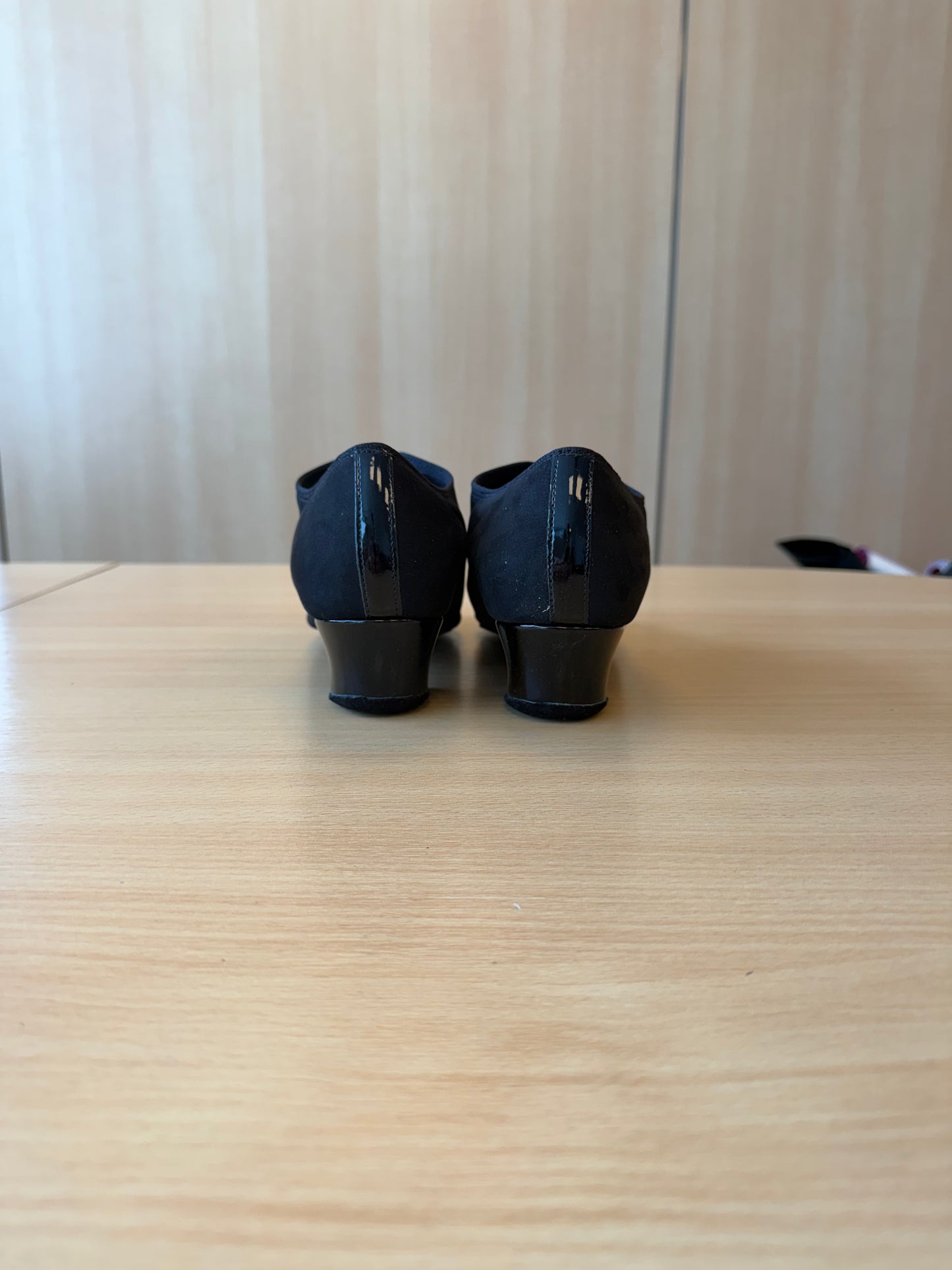 Rumba Duo - Black Nubuck/Black Patent - Size 7 - Regular