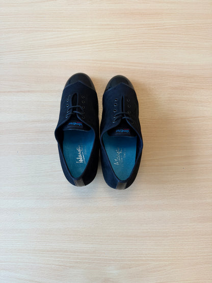Rumba Duo - Black Nubuck/Black Patent - Size 7 - Regular
