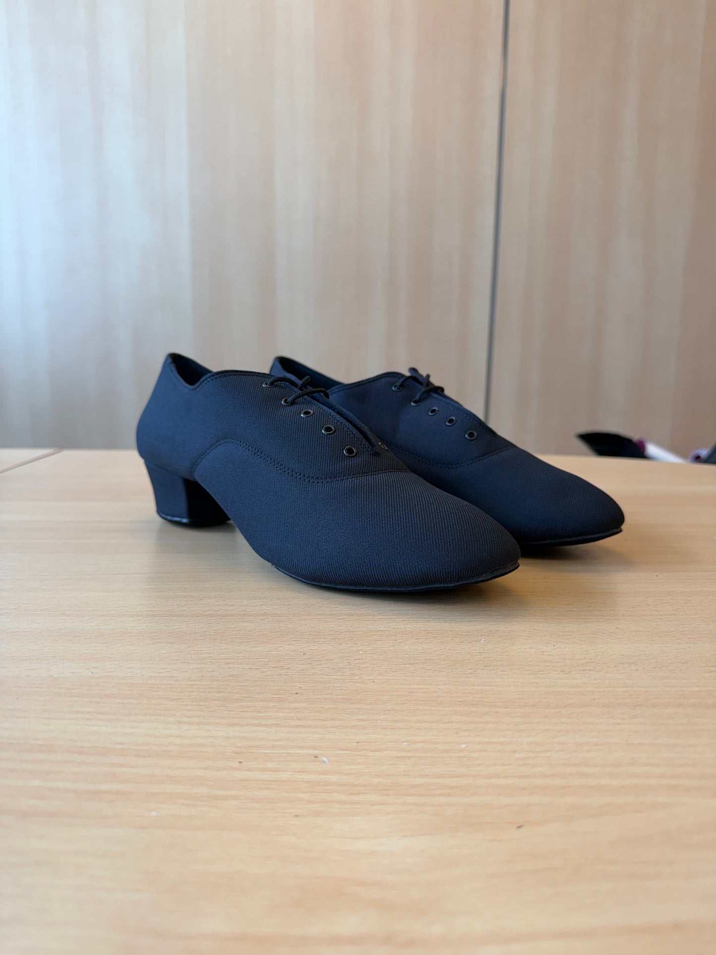 Rumba - Black Lycra - Size 10.5 - X Wide (Vegan Soles)