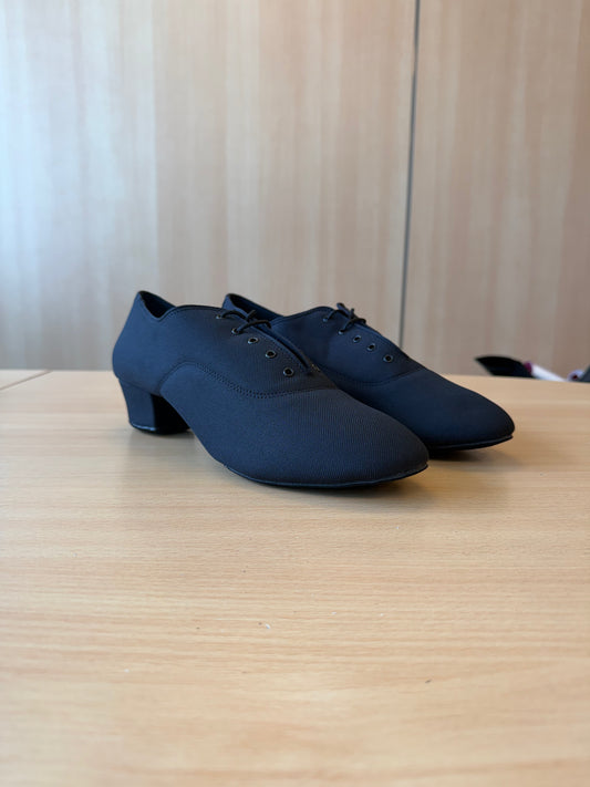 Rumba - Black Lycra - Size 10.5 - X Wide (Vegan Soles)