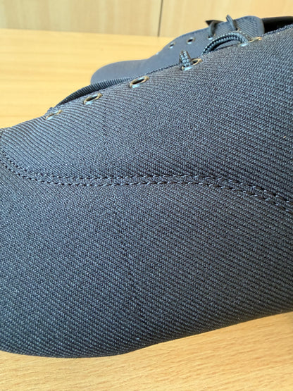 Rumba - Black Lycra - Size 10.5 - X Wide (Vegan Soles)